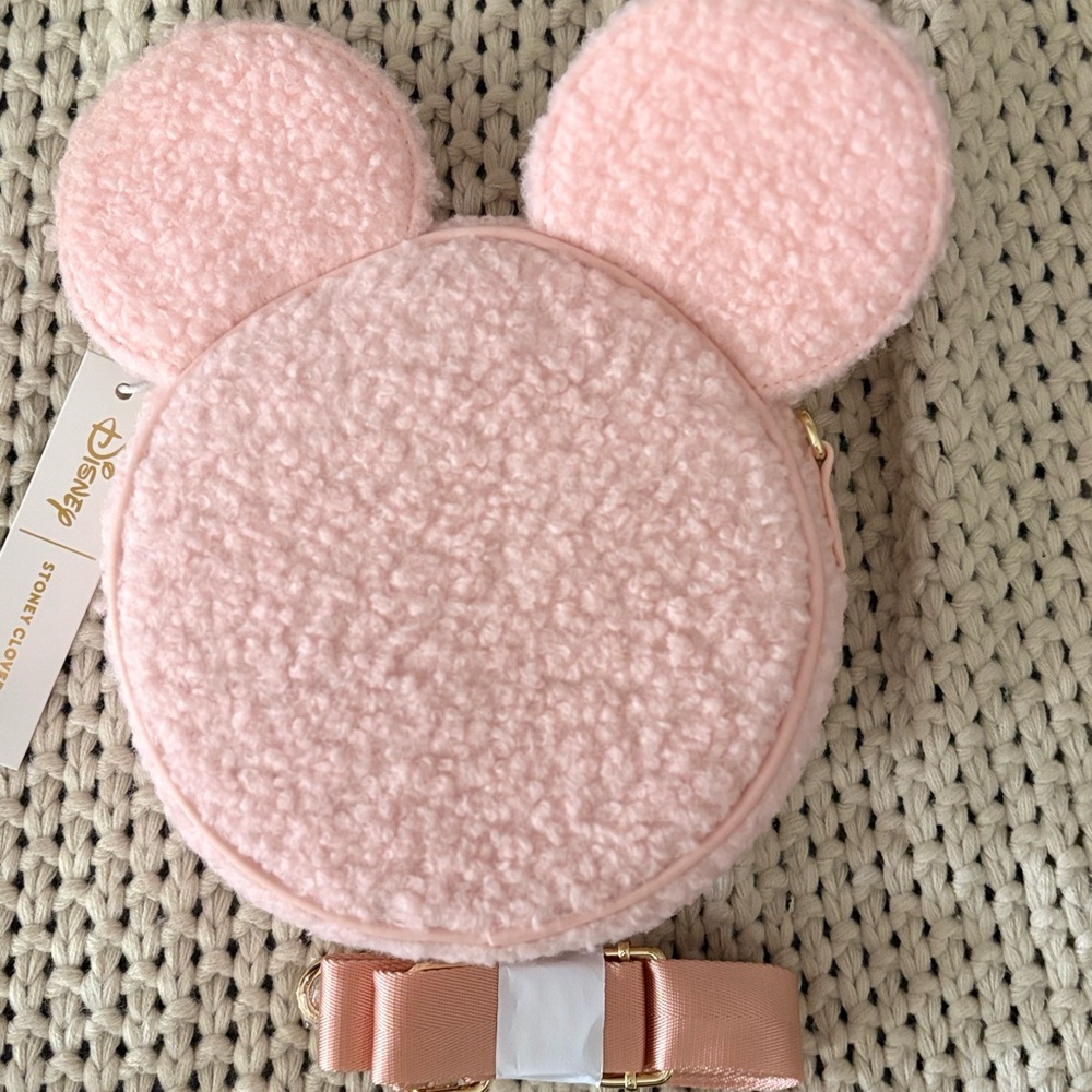 Stoney clover lane Pink Fuzzy Ear-Shaped Bag